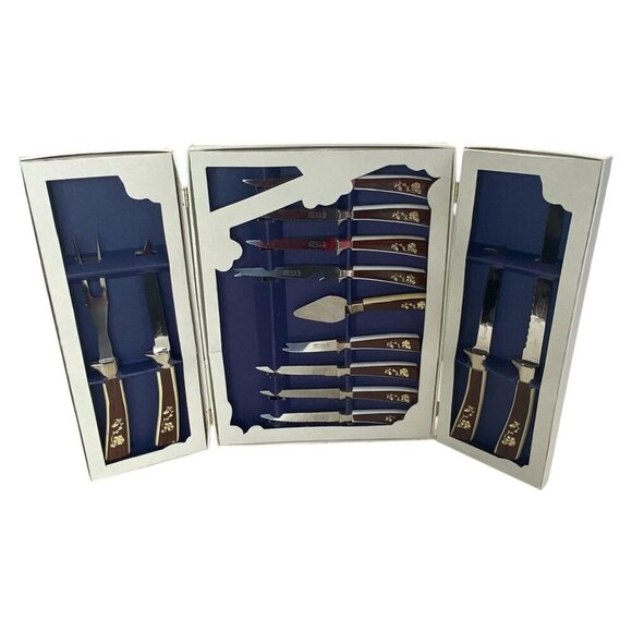 Sheffield English Blades Golden Prestige Cutlery Set 17 PCS Stainless Steel - Picture 4 of 6